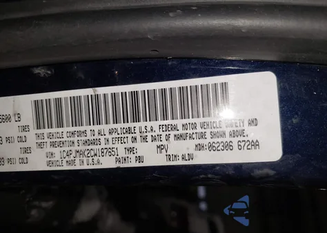 2012 Jeep Liberty Sport z USA, uszkodzony, nr VIN 1C4PJMAK2CW187651